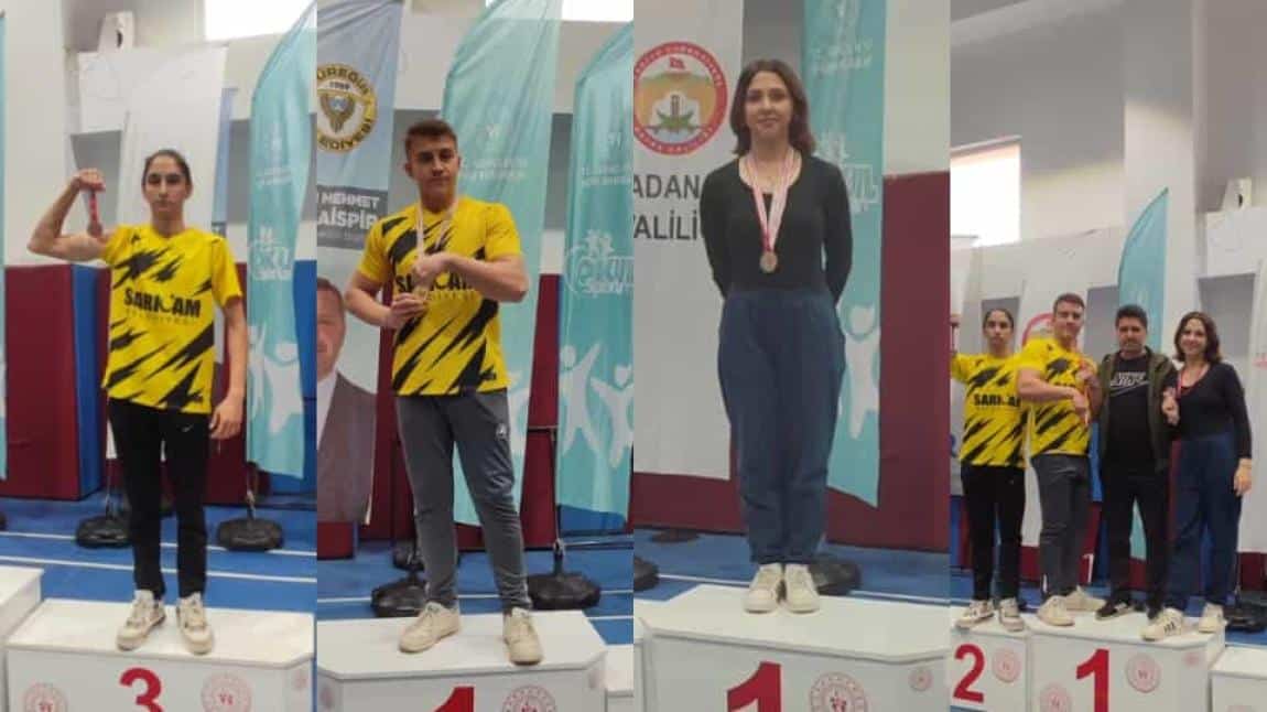 Adana Okul Sporları Bilek Güreşi Müsabakalarında okulumuz öğrencilerinin başarıları
